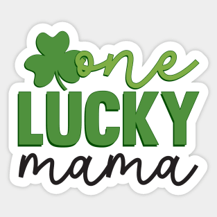 One Lucky Mama Sticker